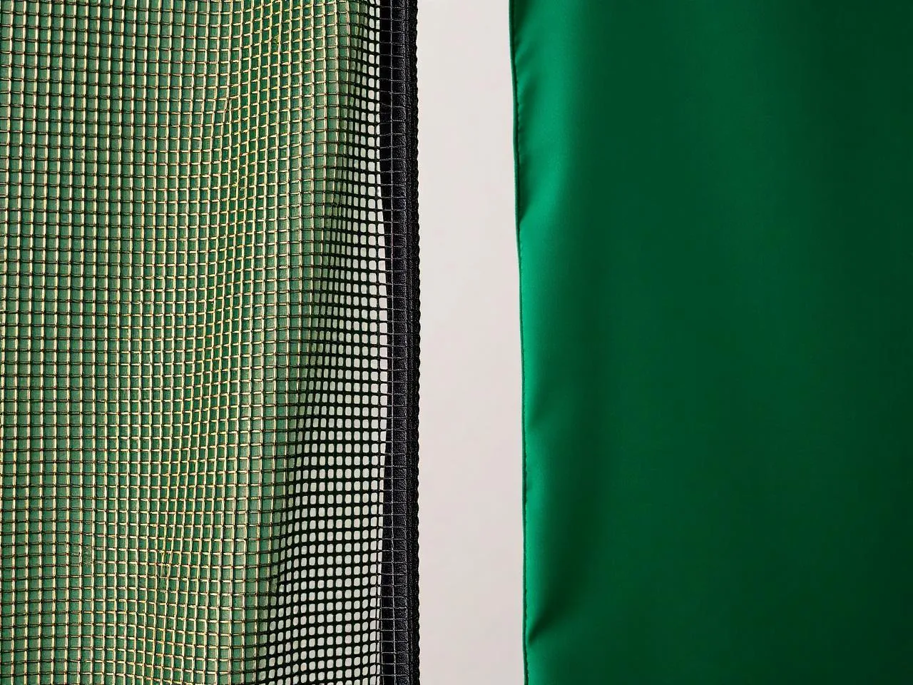 Mesh and flex banner materials side by side